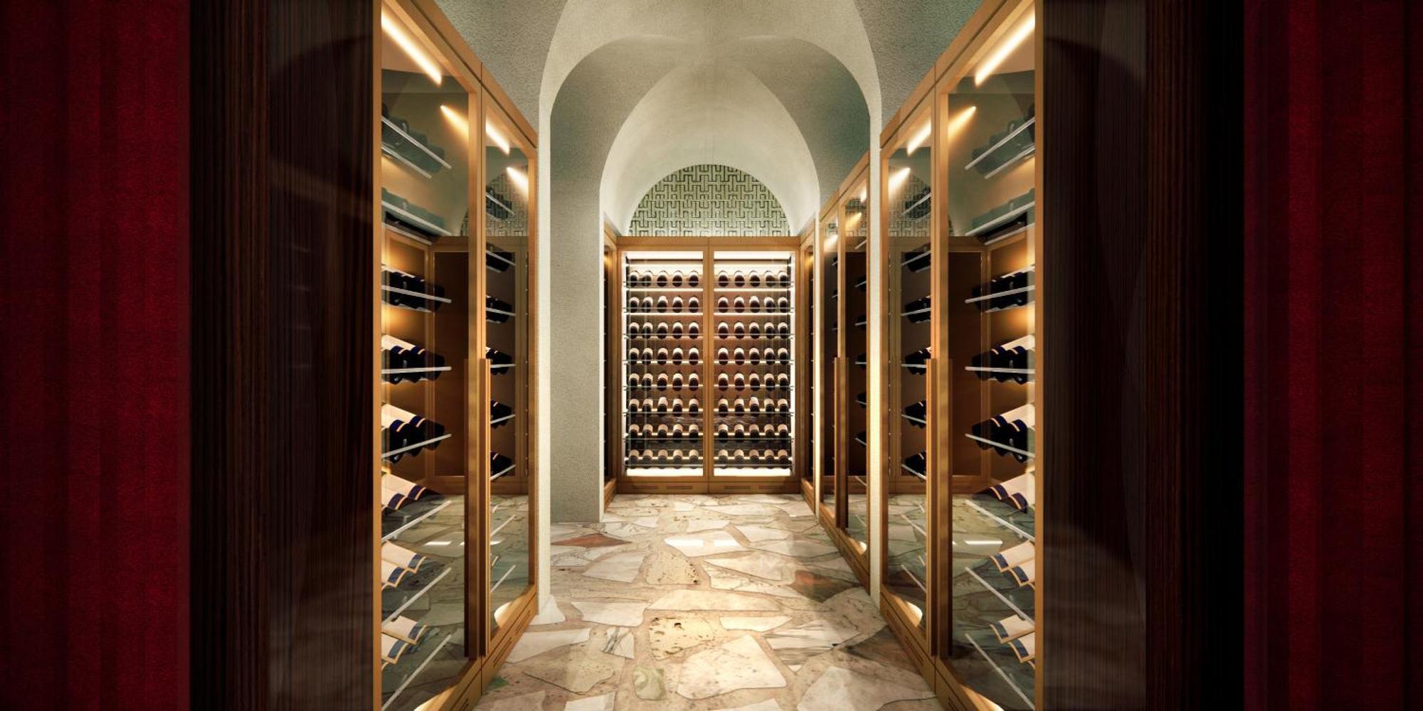 시저스 팰리스 블루워터 두바이 외부 사진 Wine cellar